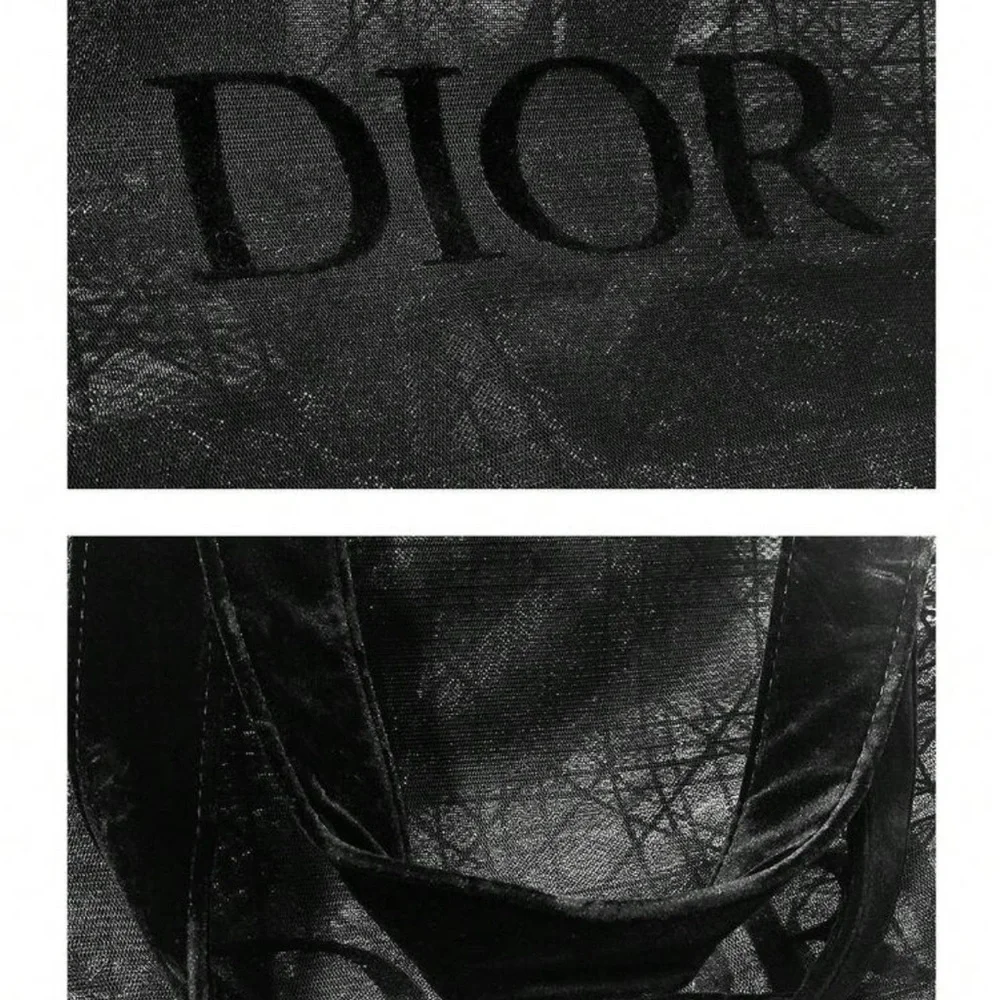 Dior VIP Black Mesh Tote Bag - Picture 5 of 6